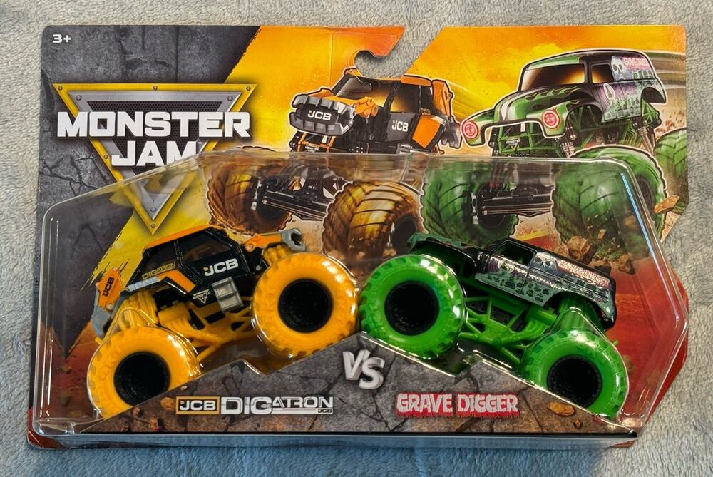 Monster Jam 1:64 Diecast JCB Digatron vs Grave Digger 2-Pack Series 36